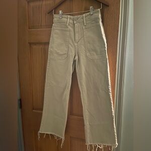 Just Black Denim Wide Leg Jeans. Size 27. Light Green.